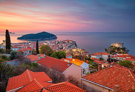 Sunrise in Dubrovnik