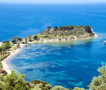 Kusadasi, bird island on the turkish coast