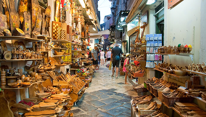 Shopping in Corfu