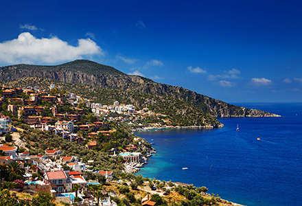 Town Kalkan, Mediterranean Coast, Turkey