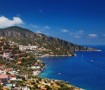 Town Kalkan, Mediterranean Coast, Turkey