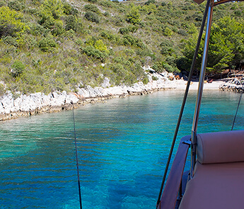 Hidden Bay on Island Hvar