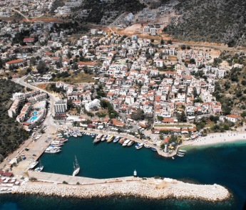 Kalkan town view