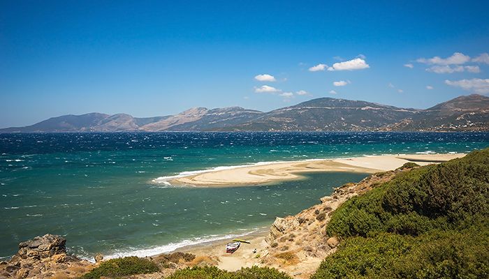 Golden sand beach Evia