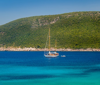 Gulet in Lustica bay Gulet in Lustica bay