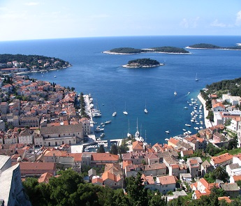 Hvar view from Castle