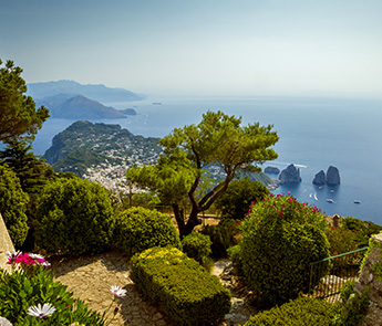 Panoramic view of Capri Island