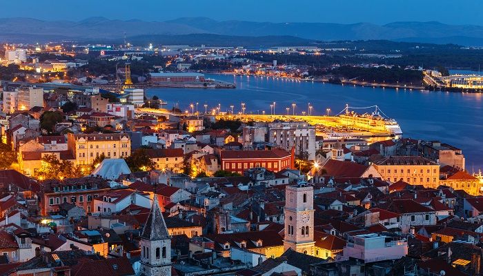 Sibenik from the St. Michael's fortress