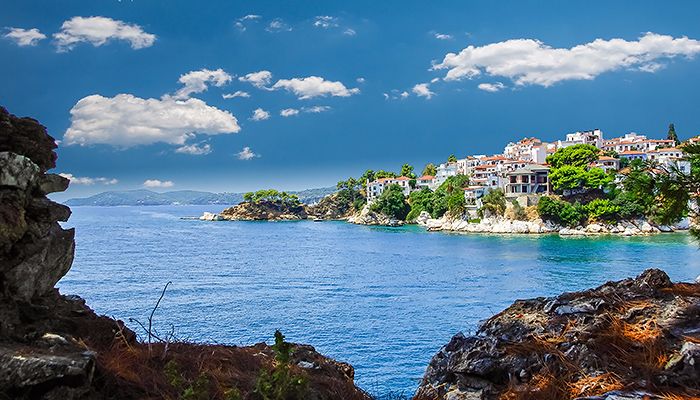 Skiathos town, Greece