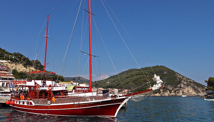 Gulet yacht in Port