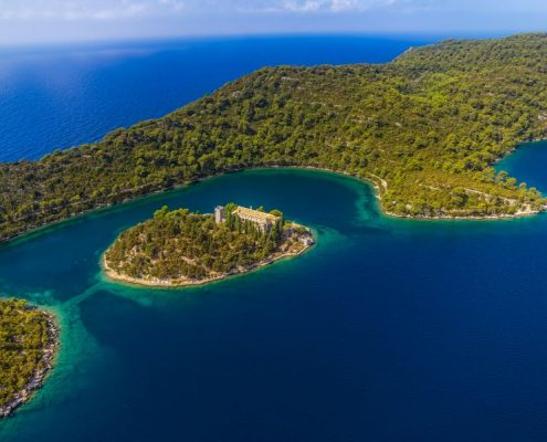 Mljet aerial