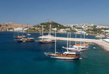 Harbor in Bodrum Town