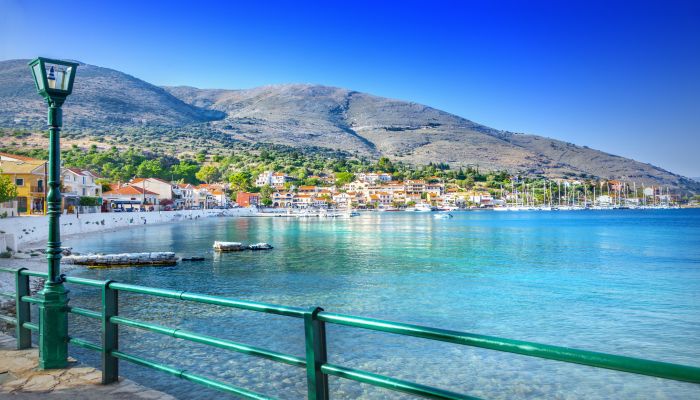 Coast of Kefalonia island in Agia Efimia village, Greece