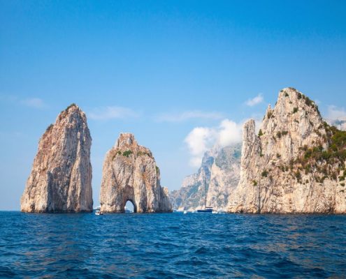 Faraglioni Rocks Of Capri Island, Italy