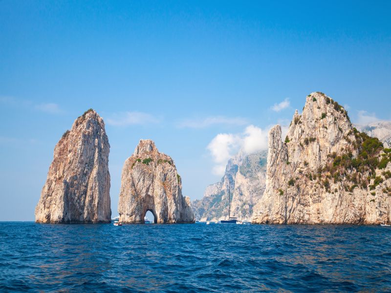 Faraglioni Rocks Of Capri Island, Italy