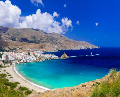 impressive landscapes and beautiful beaches of Greece - Andros i