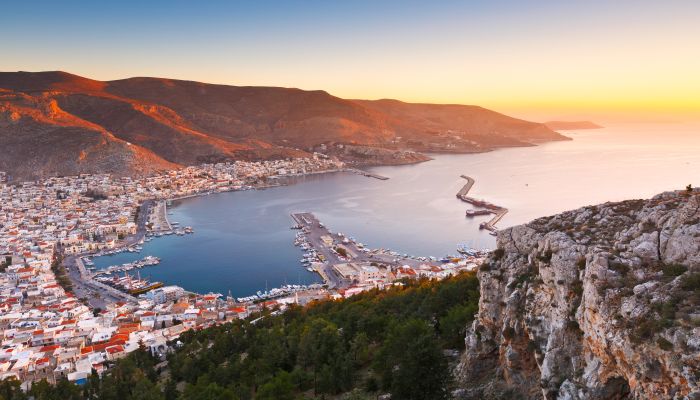 Kalymnos island in Dodecanse archipelago in eastern Aegean