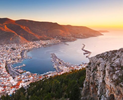 Kalymnos island in Dodecanse archipelago in eastern Aegean