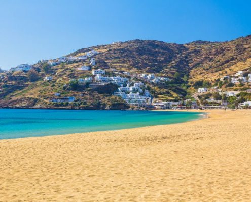 Mylopotas beach Ios island Cyclades Aegean Greece