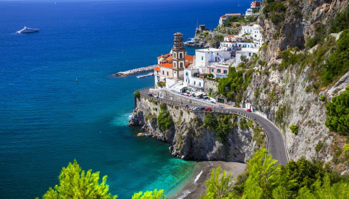 Beautiful Amalfi coast of Italy - view of Atrani Beautiful Amalfi coast of Italy - view of Atrani