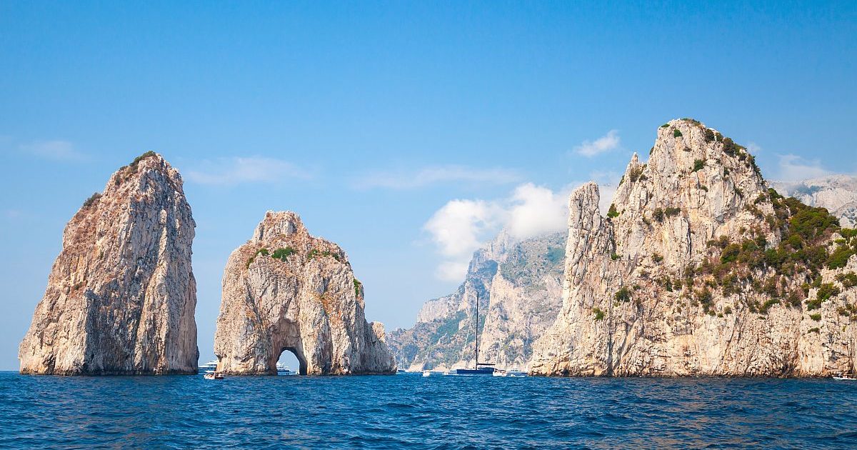 Faraglioni Rocks Of Capri Island, Italy