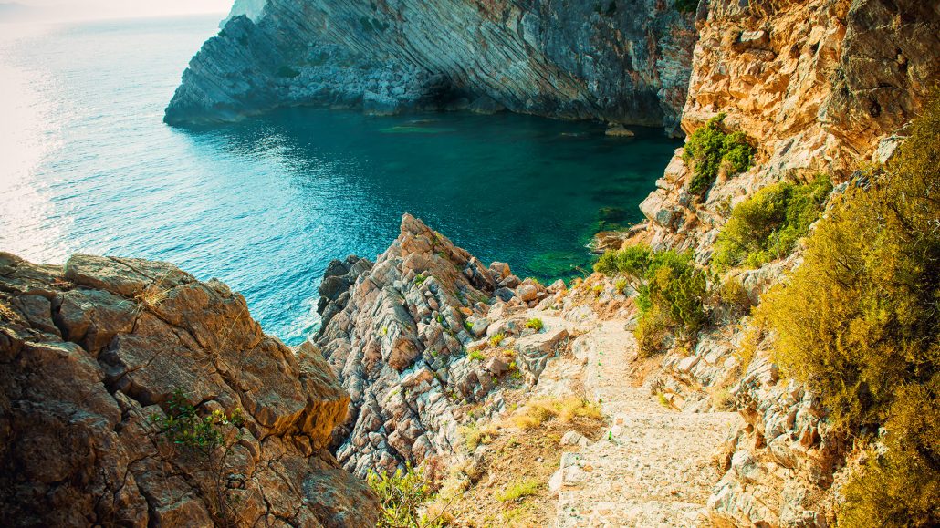 Adriatic coast in Croatia, Island Sipan Adriatic coast in Croatia, Island Sipan