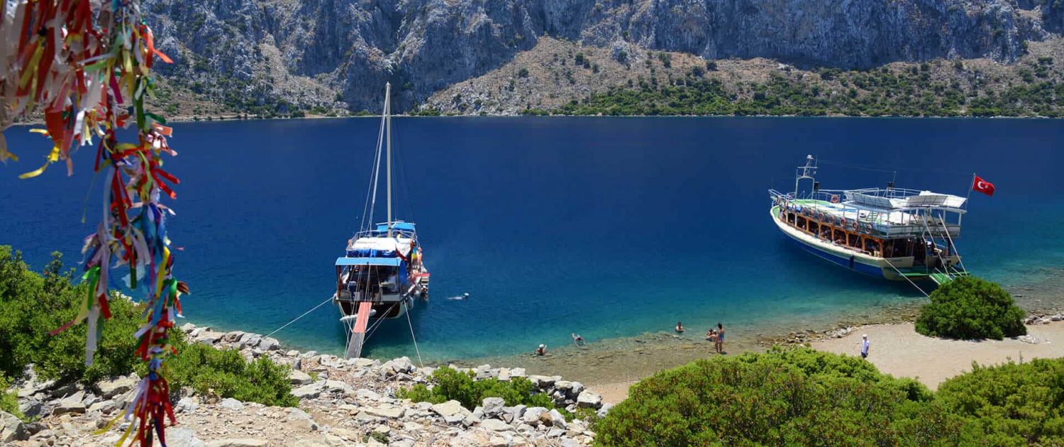 Camellia island in Aegean sea Turkey