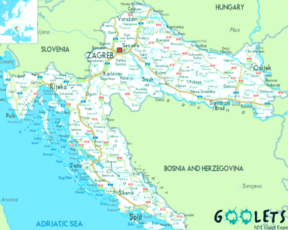 Croatia map