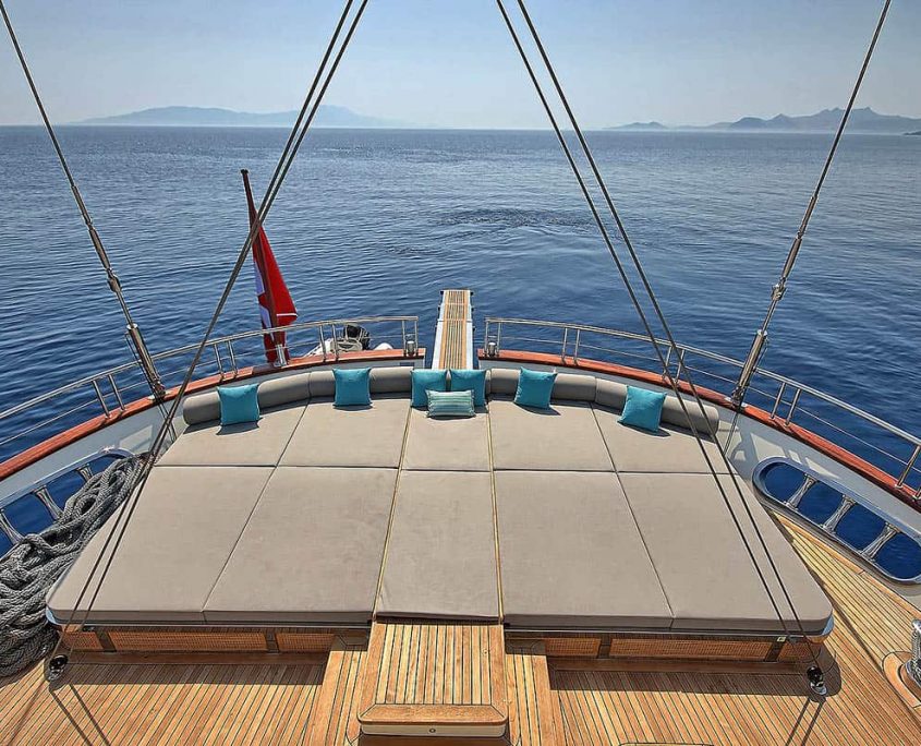 MEIRA Cushioned area on Aft deck