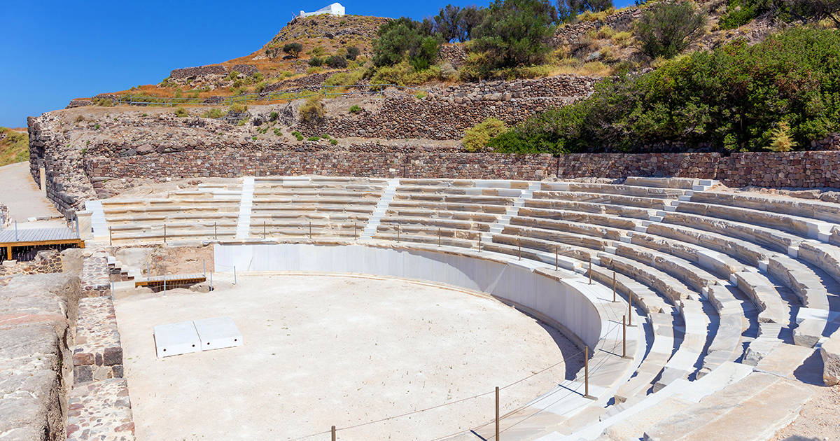 Ancient Roman theater, Milos island, Greece