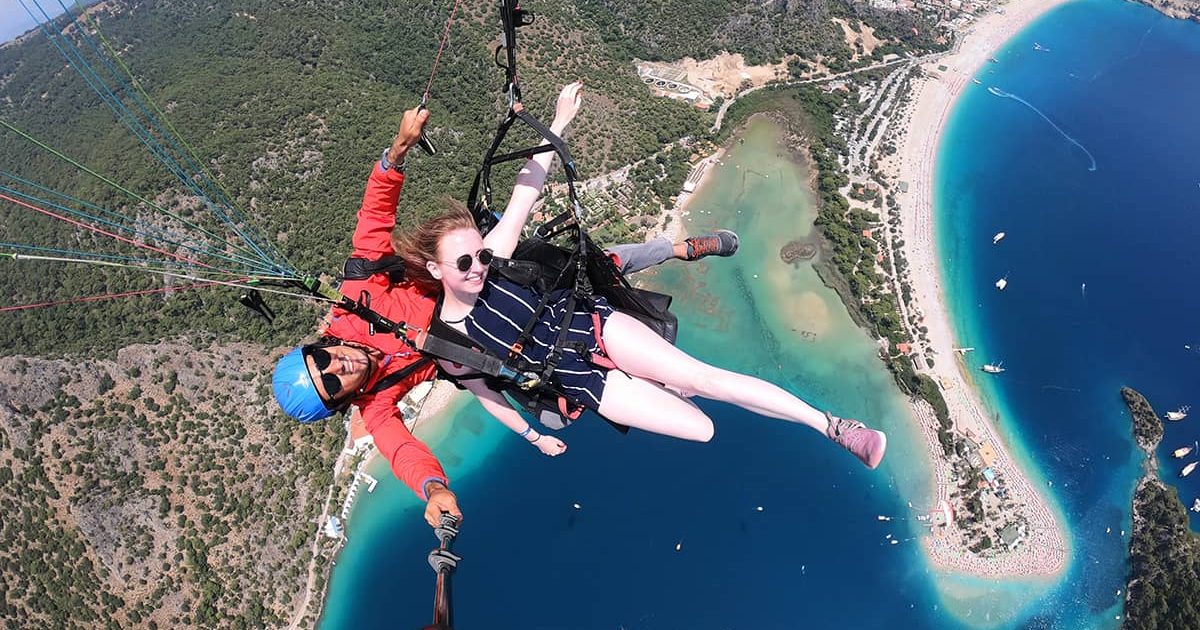 Gulet Expert - Paragliding above Oludeniz