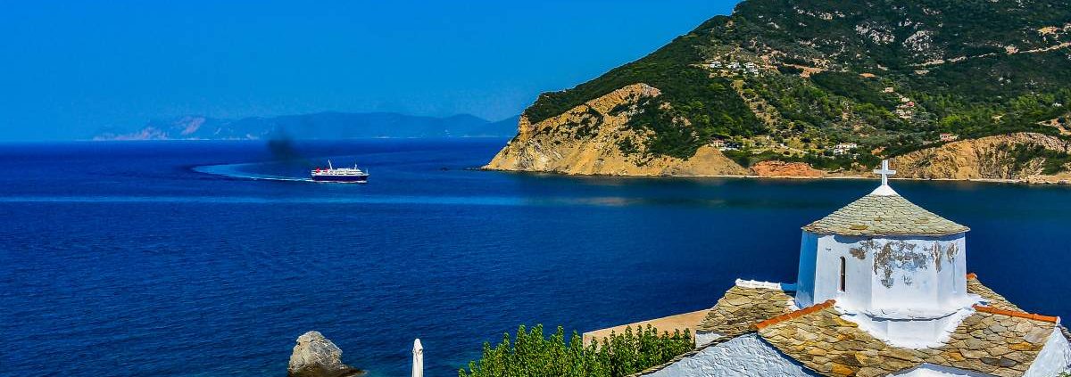 White church in Skopelos