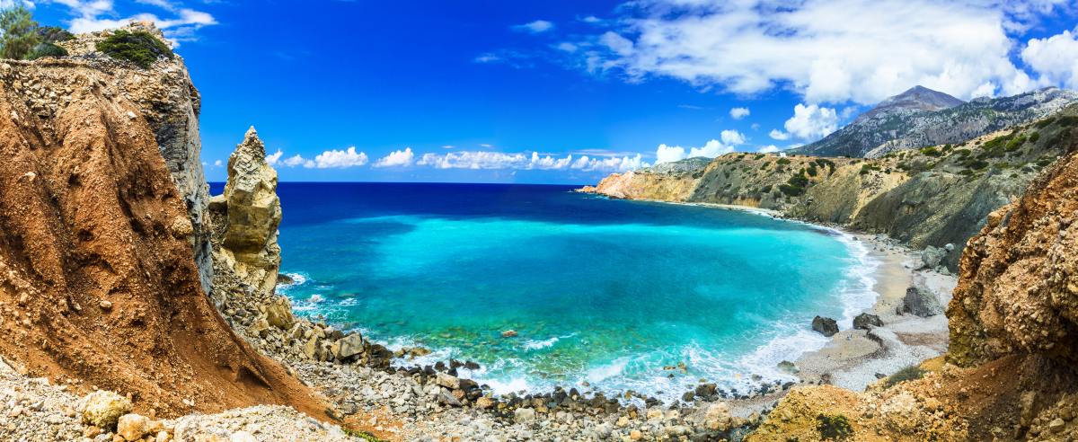 wild beautiful beaches of Greece - Akrotiri bay in Karpathos isl