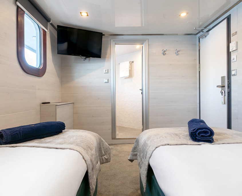 YOLO Twin stateroom - Main deck YOLO Twin stateroom - Main deck